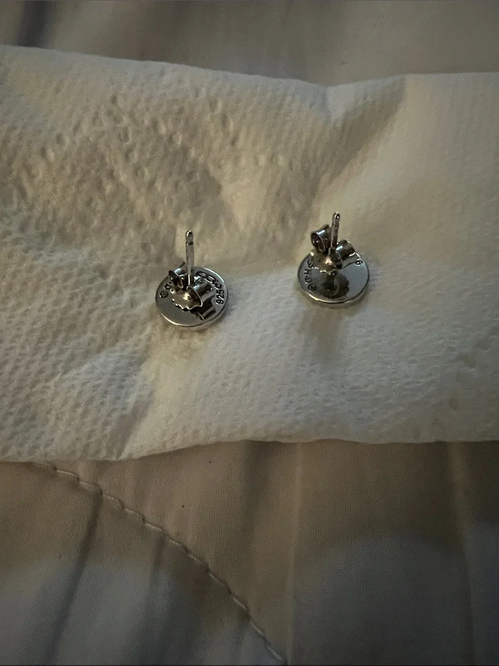 Harley Davidson Silver Ear rings